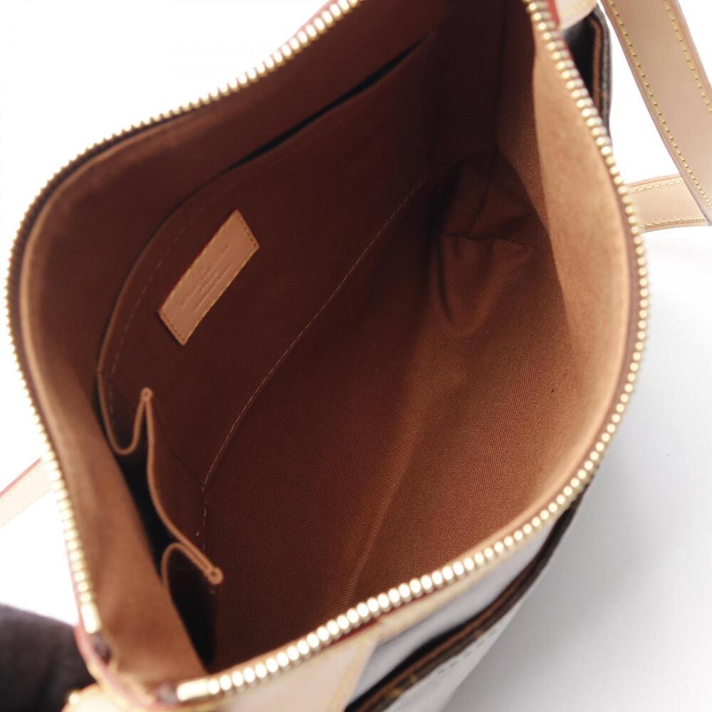 Louis Vuitton Monogram Leather Shoulder Bag Brown Odeon Canvas